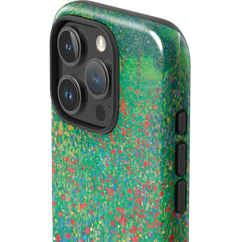 Poppy Field by Gustav Klimt iPhone 16 Pro Impact Case